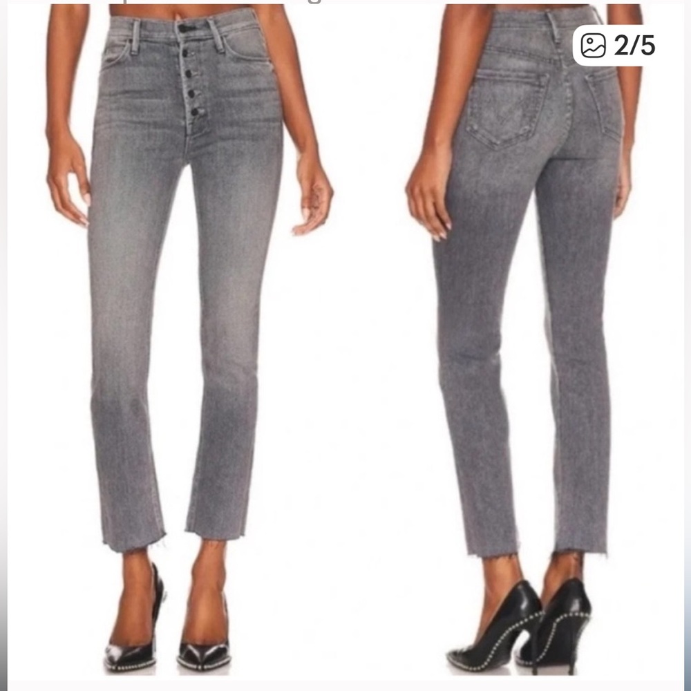 MOTHER Pixie Dazzler Ankle Fray Jeans - Picture 2 of 9